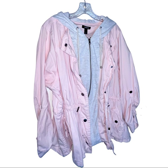 torrid Jackets & Blazers - Torrid | Pink & Grey Jacket